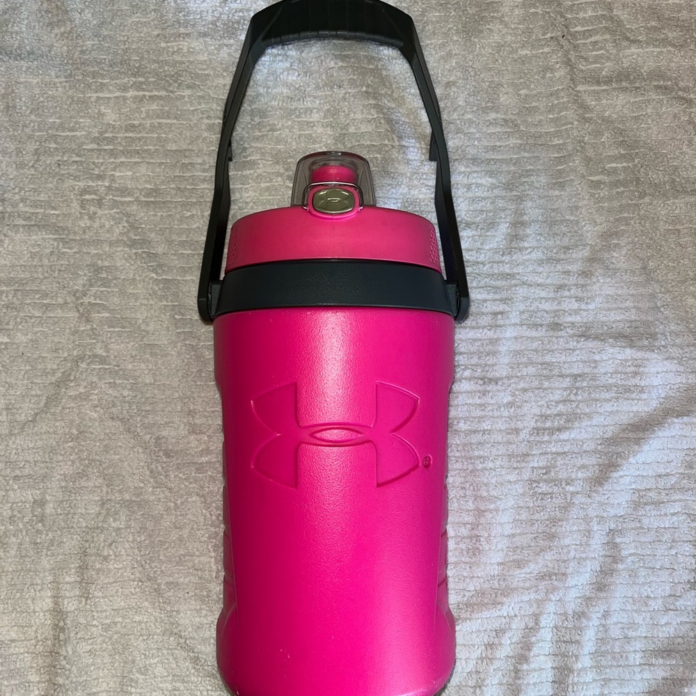 Under Armour Fuchsia Hydration Bottle with Black Handle